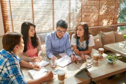 Meeting of start-up team